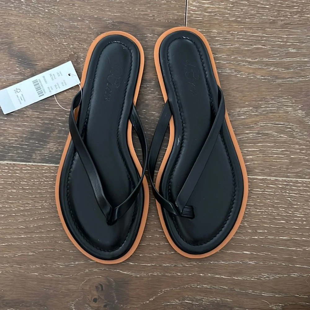 NWT J.Crew Sorrento thong Sandal 6.5 - Picture 1 of 3